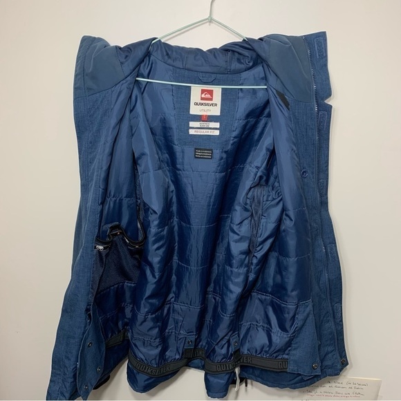 Quicksilver Utility Vented Ski Snowboard Parka Jacket Hooded Coat Regular Fit S - Picture 3 of 16